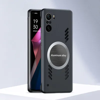 Produktbild von Xiaomi Poco F3 Hülle, Frameless PC Matt Kühlabdeckung Loch Wärmeableitung Schutzhülle für Xiaomi Poco F3 Schwarz