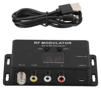 Image de Modulateur RF professionnel PAL/NTSC, convertisseur AV 21 canaux pour décodeur, enregistreur numérique, lecteur DVD