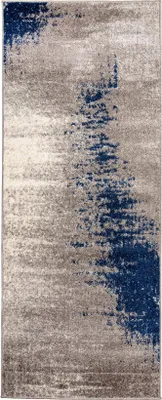 Produktbild von Mazovia Teppich Graphit Abstrakt - Teppich für Wohnzimmer, Schlafzimmer gut für Fußbodenheizung - 70x300 cm