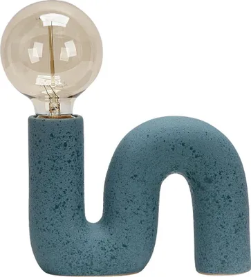 Immagine prodotto di Lusso - Lampada da tavolo Berlin - Blu - H15xØ6 - Attacco E27 - Vetroceramica