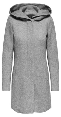 Image de Only Manteau en laine pour femme onlSedona Light Coat Otw 15142911, taille:M, couleur:Gris