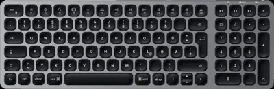 Produktbild von Satechi ST-ACBKM-DE, Kabellos, Bluetooth, Halbmechanischer Schlüsselschalter, QWERTZ, LED, Schwarz, Grau
