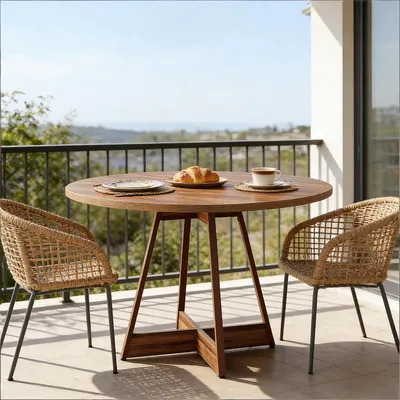 Produktbild von Esstisch Kleine Küchentisch Frühstückstisch Bistrotisch für 2–4 Personen 100 x 100 x 75cm(nur Tisch)
