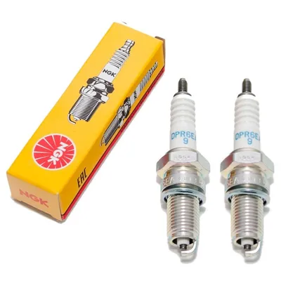 Produktbild von NGK Zündkerzen Set 2x DPR6EA-9 Zündkerze entstört, 19,0mm Langgewinde Ø 12,0mm, 5531
