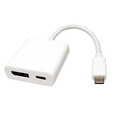 Obrázek produktu pro ROLINE Adaptér USB C(M) -> DP(F), USB C(F) PD (12.03.3221)