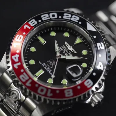 Produktbild von Invicta Grand Diver 21867 Herrenuhr - Automatikwerk - Edelstahl mit schwarzem Zifferblatt - 47 mm