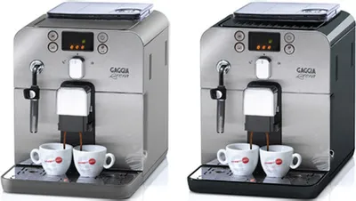 Produktbild von Gaggia Brera Kaffeevollautomat, Espressomaschine, LED-Infodisplay, 1400 Watt, 15 Bar, 1,2 l F?llmenge, 250 g Bohnenbeh?lter, Tassenw?rmer, Integriertes Mahlwerk, Milchaufsch?umer, Wasserfilter