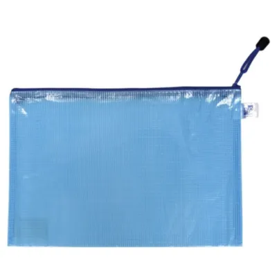 Produktbild von KARTON P+P Mesh Umschlag mit Reißverschluss A5 blau