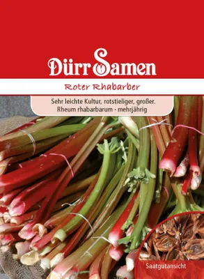 Produktbild von Roter Rhabarber | Rhabarbersamen von Dürr Samen