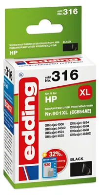 Produktbild von Druckerpatrone kompatibel mit HP No. 901XL (CC654AE) black