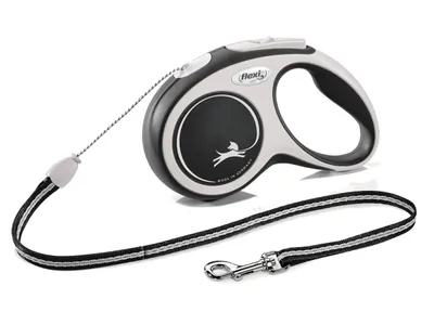 Obrázek produktu pro Flexi New Comfort S Cord 8 m, Pes, Zatahovací vodítko, Černá, Kabel, 12 kg, Jednobarevný