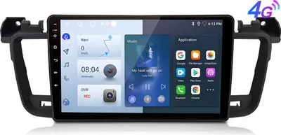 Zdjęcie produktu dla 6 + 128G Carplay Android13 Radio dla Peugeot 508 2010-2018 GPS Navi WIFI  4GSIM WIFI RDS DAB+ RDS DSP 8core FM