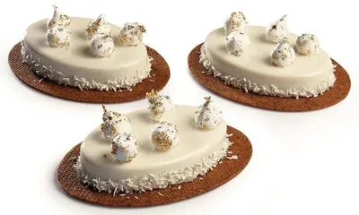 Produktbild von Schaumspeisering Dessertring Speisering Anrichterring Edelstahl 4er Set Oval