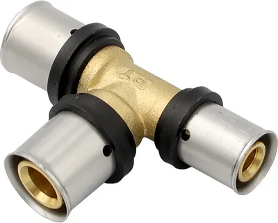 Produktbild von Pressfitting T-Stück 20x2 20x2 16x2 mm TH Kontur Alu-Verbundrohr