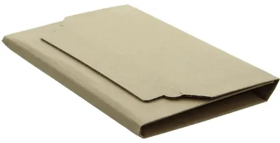 Produktbild von Versandkarton Wellpappe braun 217x155x10-55 mm für A5 VE=25 Stück.