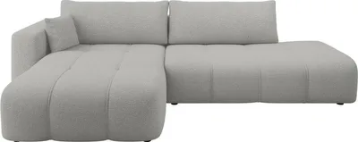 Produktbild von MIRJAN24 Ecksofa Furyn O, Wohnzimmer Eckcouch mit Bettkasten und Schlaffunktion, L-Form, Seite Links (Farbe: Velo 633)