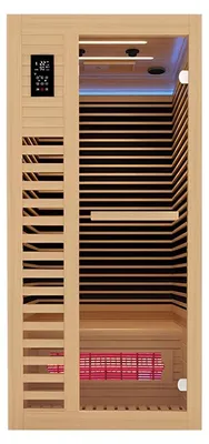 Immagine prodotto di Infrarot-Sauna für 1 Person mit Vollspektrum und niedrigem EMF Heimsauna