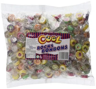 Immagine prodotto di Cool Rocks caramelle dure al gusto di frutta in busta 1000g
