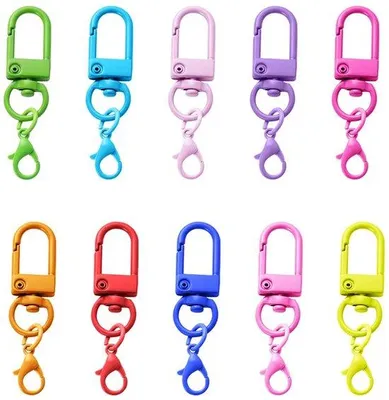 Immagine prodotto di Portachiavi colorati con moschettone fai da te
