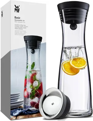 Produktbild von WMF 0617706040 Basic Wasserkaraffe 1 Liter schwarz