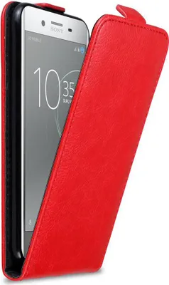 Obrázek produktu pro Cadorabo pouzdro pro Sony Xperia XZ PREMIUM Protective Cover in Red Flip Case Obal na mobilní telefon