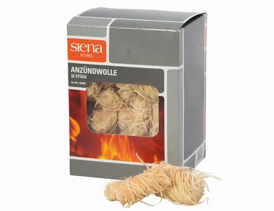 Produktbild von Anzündwolle 32 Stück in Faltschachtel
