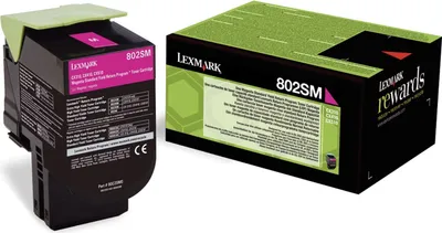 Image de Lexmark 80C2SM0 Lexmark toner magenta, 2.000 pages, 80C2SM0