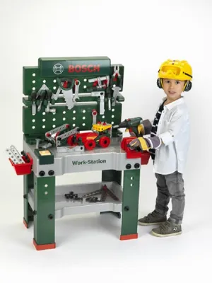Produktbild von Theo Klein Bosch 150-teilige Werkbank No.1 mit zahlreichem Werkzeug und Zubehör