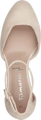 Produktbild von Tamaris Damen Pumps Fesselriemen Blockabsatz samtige Haptik 1-24412-41, Größe:39 EU, Farbe:Mehrfarbig