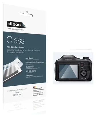 Zdjęcie produktu dla 2 folie ochronne do aparatu Sony DSC-H300 - folia antywstrząsowa 9H, wykonana z tworzywa sztucznego (szkło hartowane)