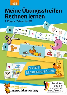 Produktbild von Meine Übungsstreifen Rechnen lernen - 1. Klasse: Zahlen bis 10