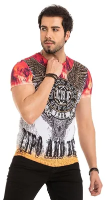 Produktbild von CT665 Herren T-Shirt mit großem Aufdruck