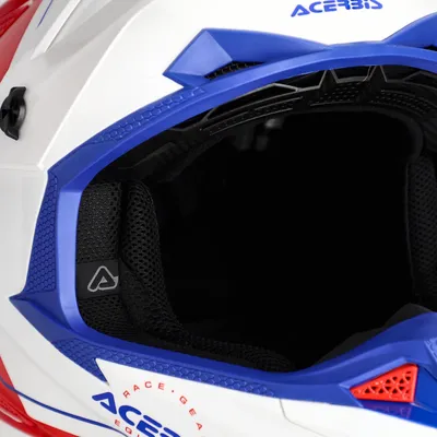 Immagine prodotto di CASCO ACERBIS MX-Enduro T711 - Bianco/Blu/Rosso - Taglia XL