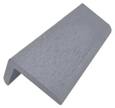 Produktbild von MUSTER WPC L Leiste Abschlussleiste Terrassendielen 150 mm steingrau 60x40 mm