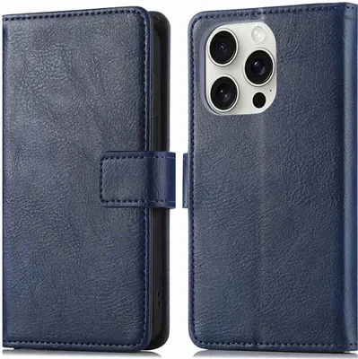 Produktbild von imoshion Klapphülle iPhone 16 Pro - Dunkelblau