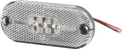 Productafbeelding van Positielamp voor, 12V LED, helder glas, HELLA, universeel, geschikt voor diverse voertuigen.