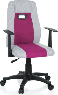 Obrázok produktu pre hjh OFFICE KIDDY EXTRA otočná stolička pre deti výškovo nastaviteľná s podrúčkami látka