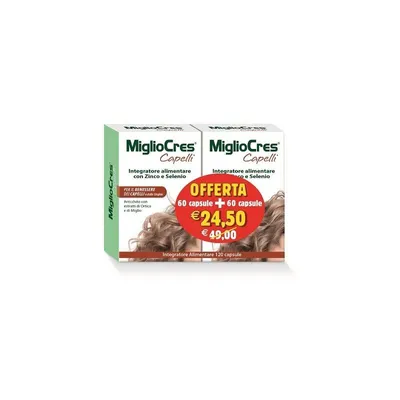 Immagine prodotto di Migliocres Capelli 60 capsule + 60 capsule offerta speciale