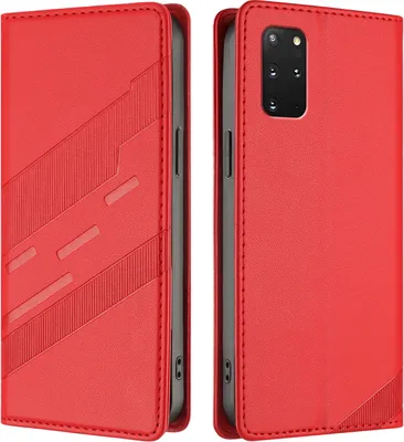 Obrázek produktu pro Pouzdro pro Samsung Galaxy S20+,Polyuretankožené peněženkové pouzdro s přihrádkou na karty a funkcí stojánku Rot