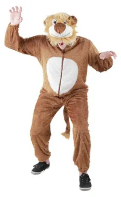 Produktbild von Original Foxxeo Löwenkostüm Kostüm Löwe Tierkostüm Tier Löwen braun Gr. M, L, XL, XXL, Größe:XXL