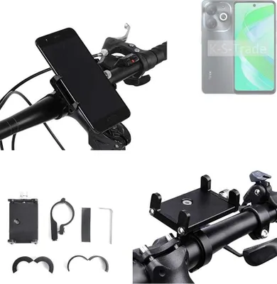 Produktbild von K-S-Trade Handyhalterung für das Fahrrad kompatibel mit Infinix Smart 8 Plus Halter Lenkstange Fahrradhalterung Motorrad Bike Mount Befestigung