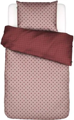 Produktbild von Covers & Co. Baumwoll-Bettwäsche-Garnitur Turn Over Farbe Rose Größe 135x200+80x80