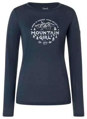 Produktbild von super.natural W MOUNTAIN GIRL LS Blueberry/White Stone Blueberry/White Stone M