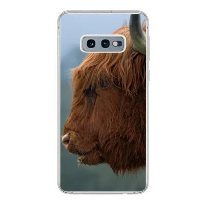 Produktbild von MuchoWow® Handyhülle Schutzhülle Hülle für Samsung Galaxy S10e Schottische Highlander - Tiere - Nebel Silikon Softcase Handy Hülle - Handy