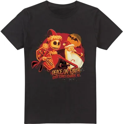Immagine prodotto di The Nightmare Before Christmas - Maglietta "Il bene fa paura a tutti" per uomo TV3378 (XL) (Nero)