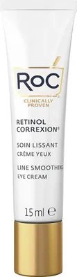 Produktbild von RoC - Retinol Correxion Line Smoothing Eye Cream - Reduziert sichtbar Schwellungen und dunkle Augenringe - Anti-Falten und Alterung - 15 ml