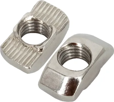 Produktbild von 100x Hammermutter Nut 10 M8 Hammerkopfmutter T-Nut-Mutter mit Steg
