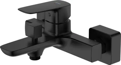 Produktbild von Avapax | Wandbadewannenarmatur - Schwarz Matt - Einhebelmischer - Keramikkartusche 35mm - Druckschalter