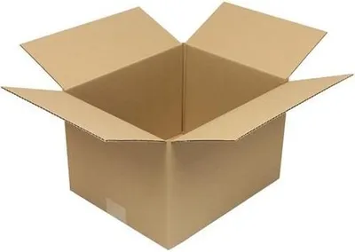 Produktbild von Faltkarton 1-wellig Höhenrillung Maße 300x250x200 mm Qualität 1.20 B braun