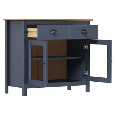 Obrázek produktu pro vidaXL Příborník Hill Grey 90x40x80 cm Borovicový masiv
